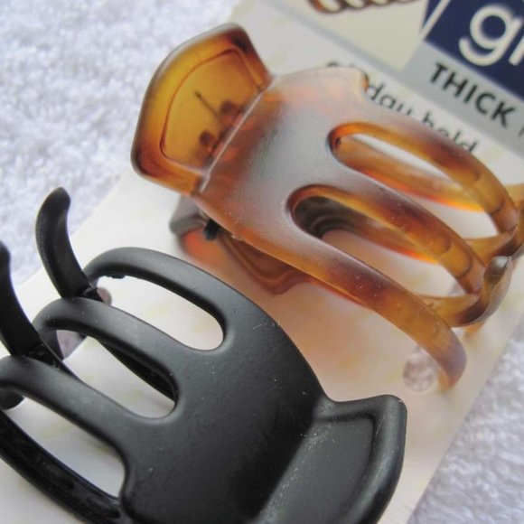 2 Scunci No Slip Grip Slideproof Stay Put Secure Hold Thick Hair Jaw Claw Clips - Picture 12 of 13